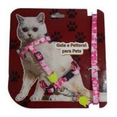 4121 - GUIA PEITORAL GATO LUXO FEMEA M (PET REP