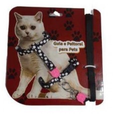 4122 - GUIA PEITORAL GATO LUXO FEMEA P (PET REP