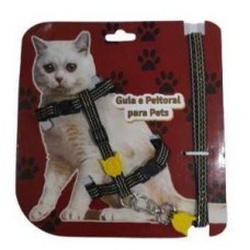 4124 - GUIA PEITORAL GATO LUXO MACHO P (PET REP