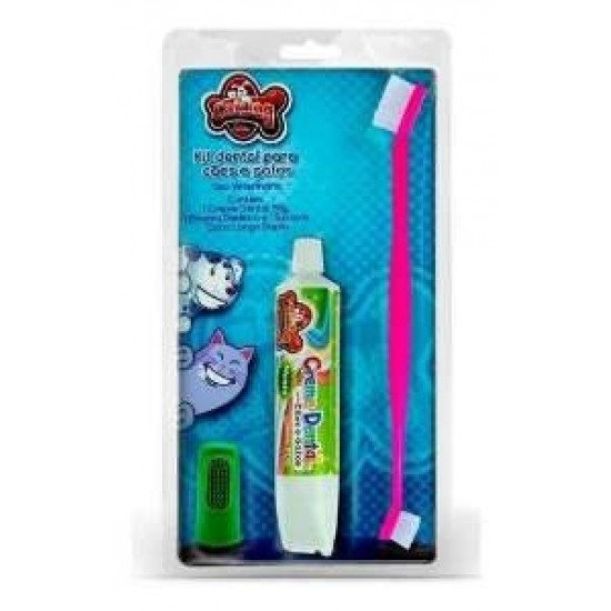 KIT DENTAL 3 PECAS SABOR MENTA (CATDOG)