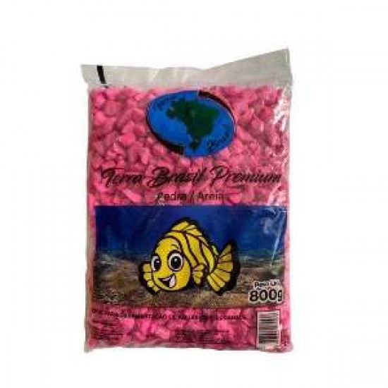 PEDRA PARA AQUARIO ROSA 800G