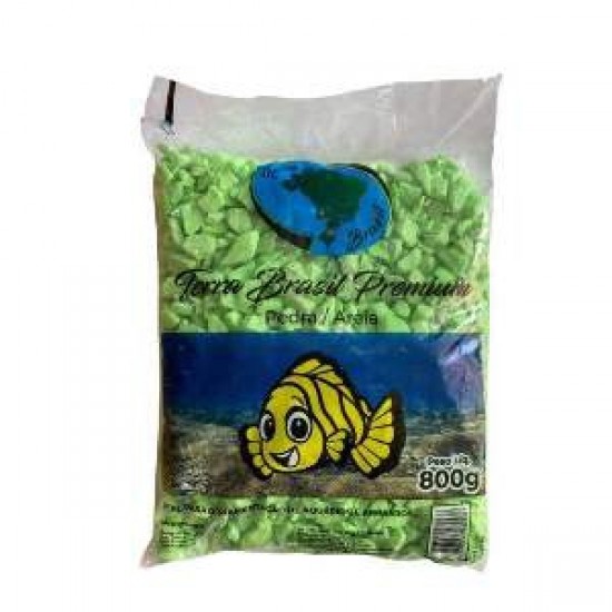 PEDRA PARA AQUARIO VERDE FLUOR  800G