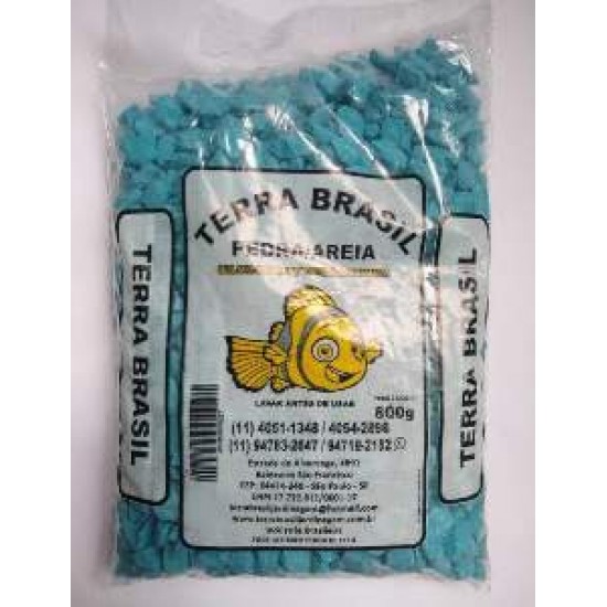 PEDRA PARA AQUARIO AZUL CLARO 800G