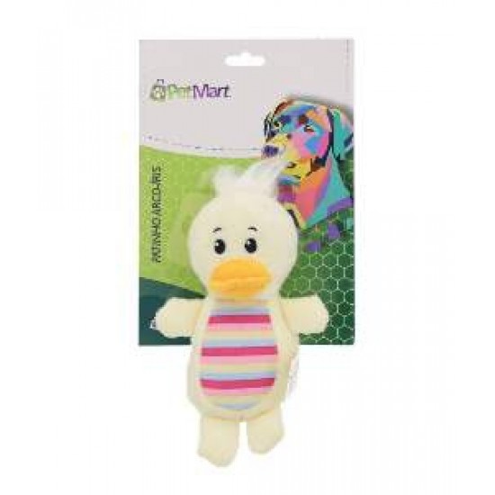 PELUCIA PATINHO ARCO IRIS 18 CM (PETMART