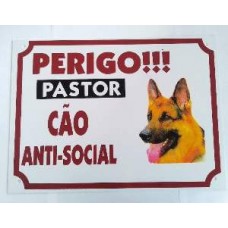 2568 - PLACA PERIGO PASTOR 25X33