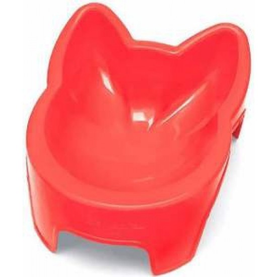 COMEDOURO GATOS ADULTOS 150 ML VERMELHO