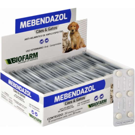 MEBENDAZOL CAES/GATOS CX C/30