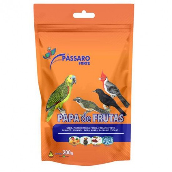 PAPA DE FRUTAS 200G (PASSARO FORTE)