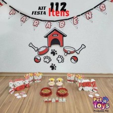 6598 - KIT FESTA C/112 ITENS UNID (PET TOYS)