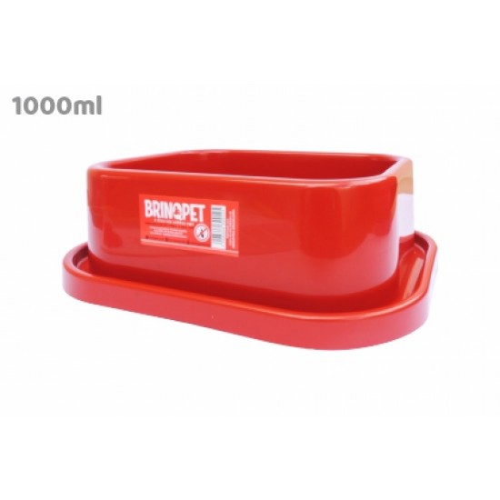 COMEDOURO ANTIFORMIGA G 1000ML VERMELHO