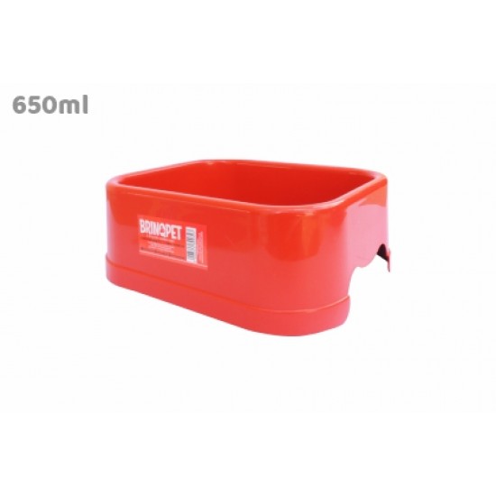 COMEDOURO M 650ML VERMELHO